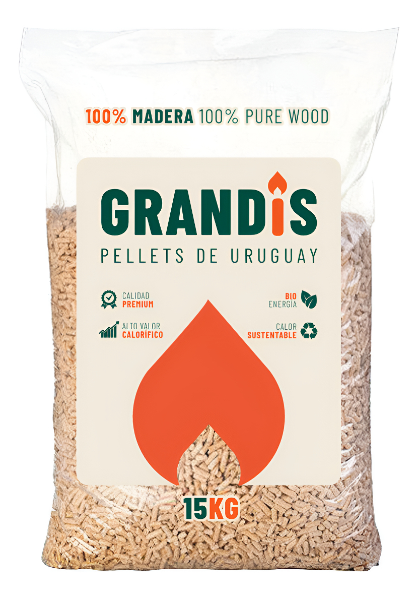 Pellet Madera Premium Estufas Y Calefactores Grandis 15 Kg