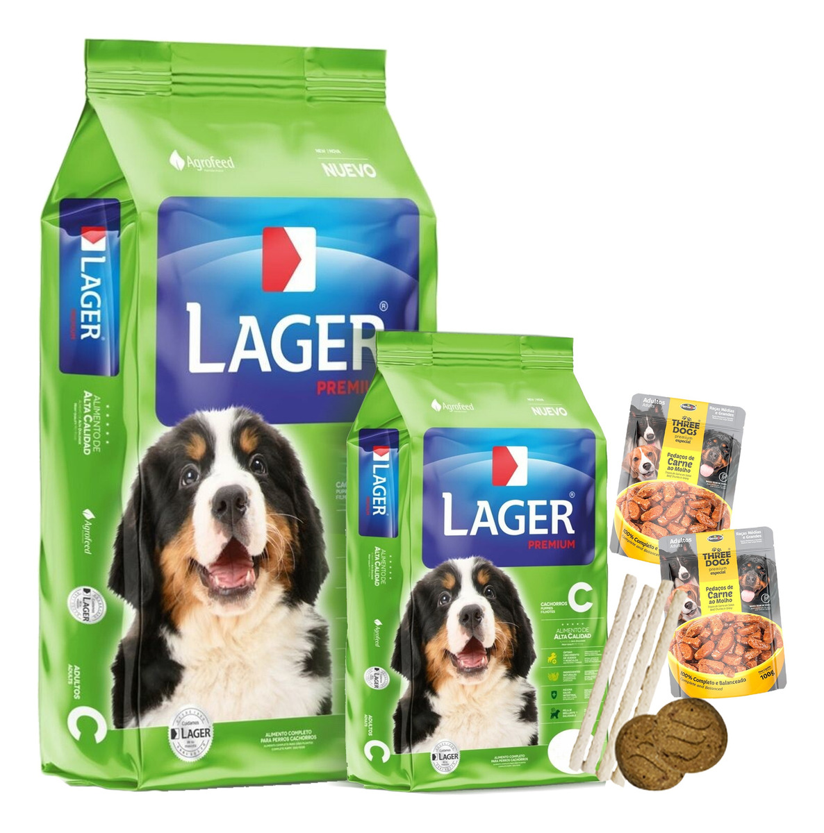 Comida Perro Cachorro Lager Premium 22 Kg + Envío Gratis