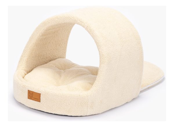 Cama Casita Pared Removible Beige - Imagen 2