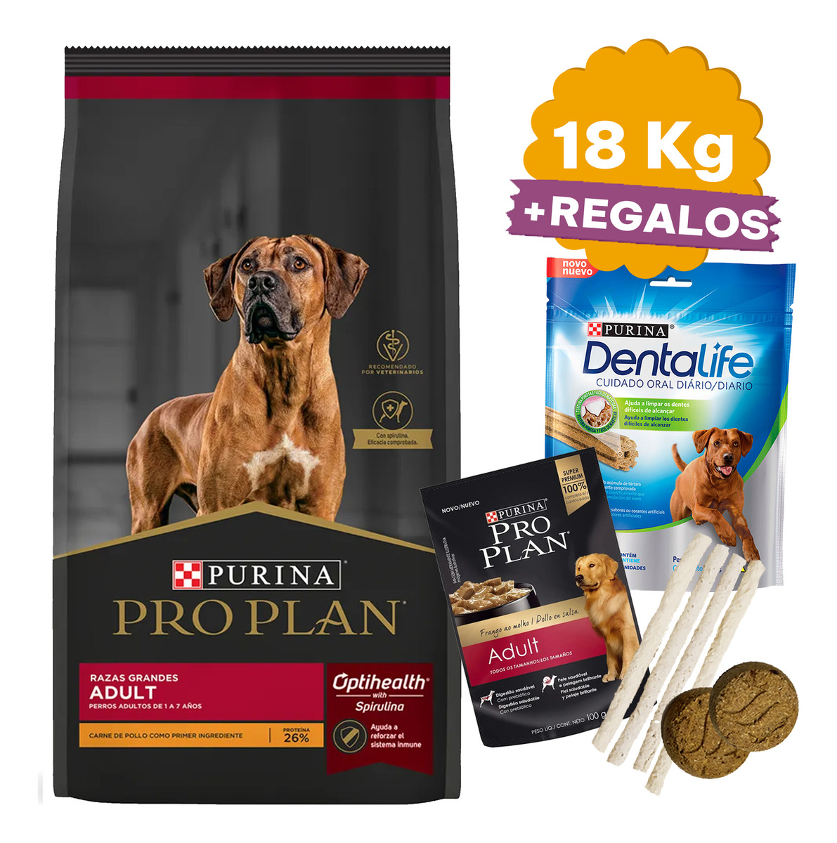 Alimento Purina Pro Plan Perro Adulto 18 Kg + Envío Gratis - Imagen 8