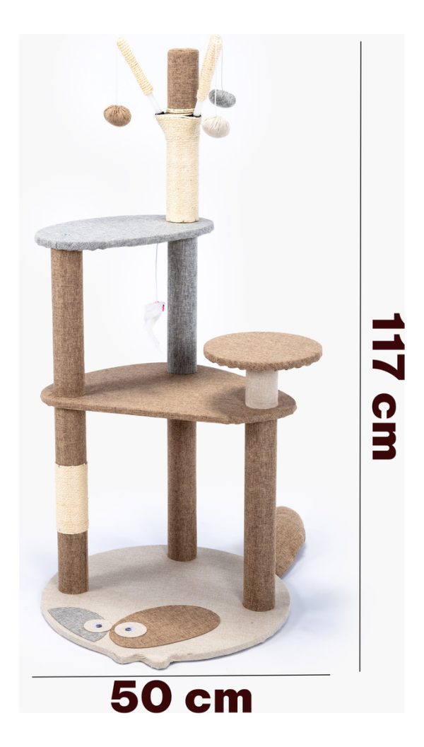 Rascador Torre Modelo Fish 3 Niveles - Imagen 2