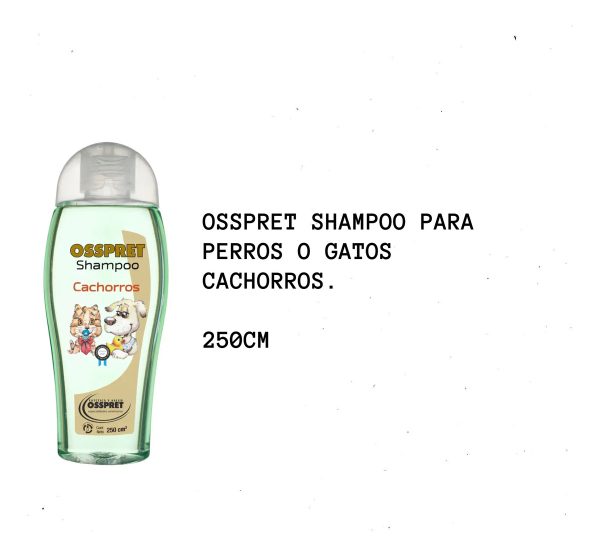 Shampoo Osspret Para Perro Y Gatos Cachorros 250 Ml - Imagen 3