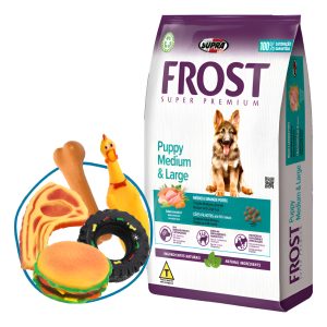 Comida Perro Cachorro Frost Lb Raza Grande 17 Kg + Regalo
