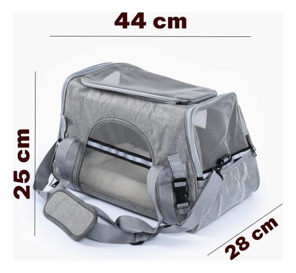Bolso Transportador Para Mascotas 44x28x25 Cm - Imagen 2