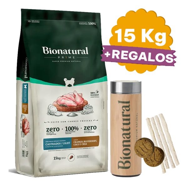Alimento Bionatural Prime Light / Castrado 15 Kg - Imagen 2