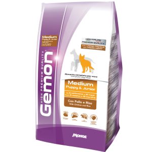 Gemon High Premium Perro Cachorro Raza Mediana / Pollo y Arroz 20 Kg (BOLSA CON DETALLE)