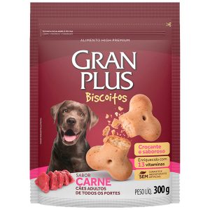 Galletas Gran Plus Perro Adulto Sabor Carne 300 gr