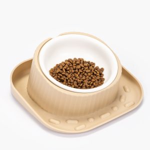 Comedero Bowl Ceramica Antiderrame Para Mascotas