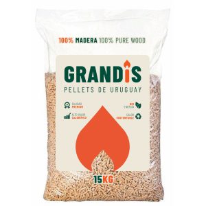 Pellet Madera Premium Sanitario, Estufas Y Calefactores Grandis 15 Kg