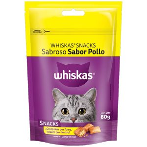 Snack Para Gatos Whiskas Sabor Pollo 80 Gr