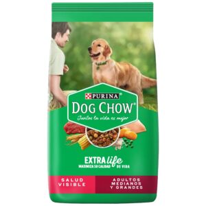 Dog Chow Perro Adulto Raza Mediana y Grande 21 Kg (BOLSA CON DETALLE)