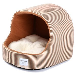 Cama Casita Para Gato Con Pared Removible Grande