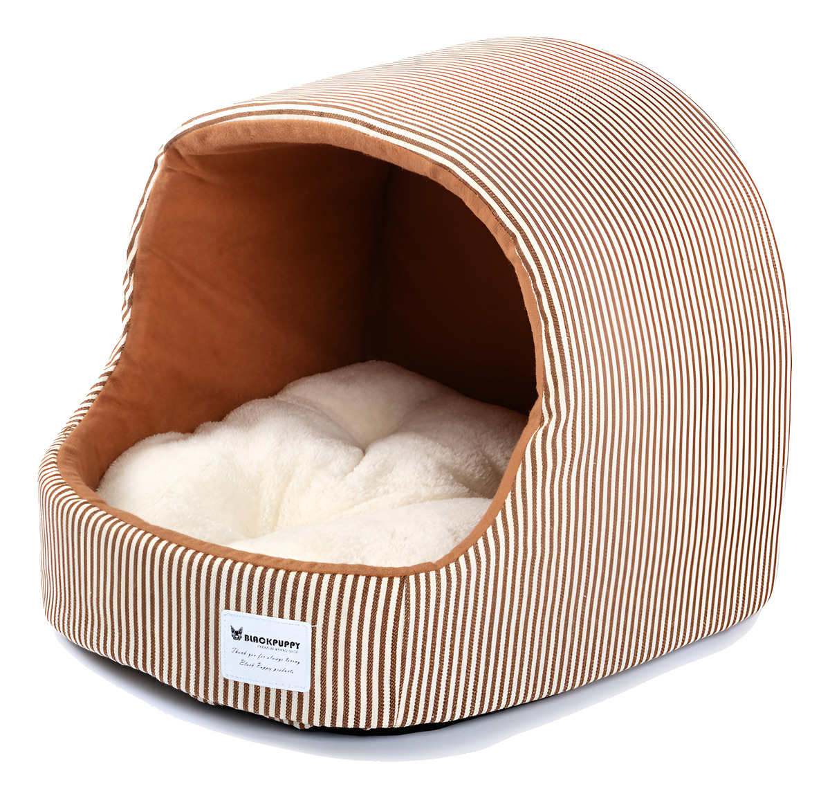 Cama Casita Para Gato Con Pared Removible Grande