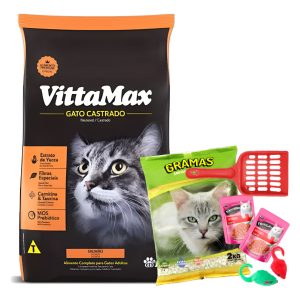 Comida Vittamax Gatos Castrados Sabor Salmón 10 Kg +