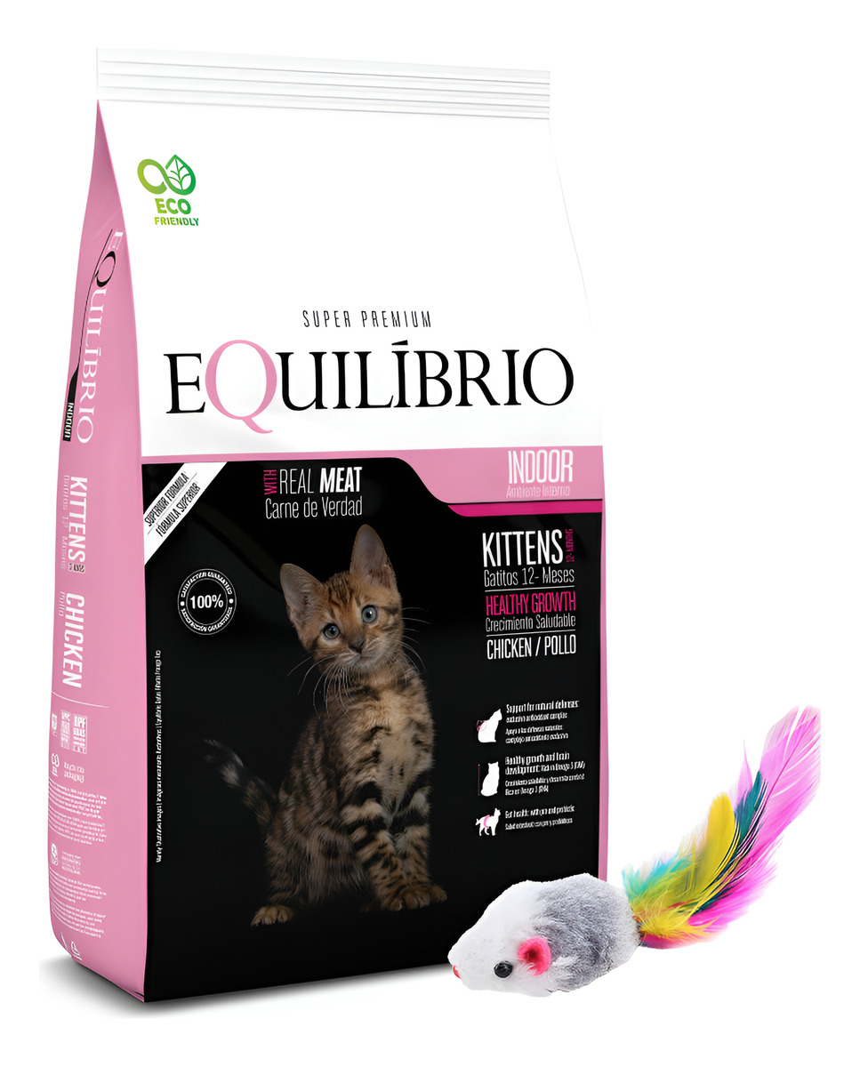 Comida Equilibrio Gato Cachorro Kitten 1,5 Kg