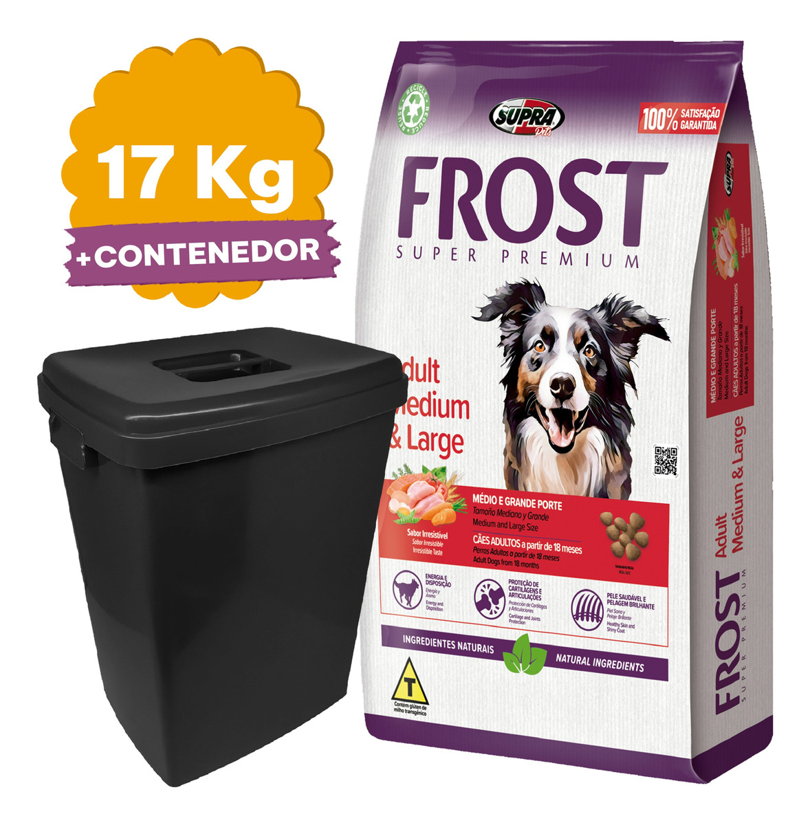 Alimento Frost Perro Adulto Mediano/grande 17kg + Regalo - Imagen 2