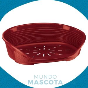 Cucha Cuna Plástica Perro Ferplast Bordó N°12 / 12 Cuotas