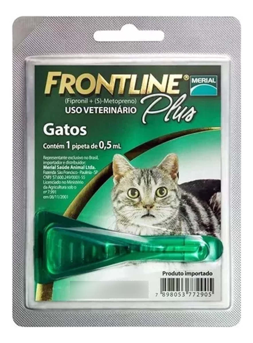Pipeta Antipulgas Frontline Plus Para Gatos / Mundo Mascota
