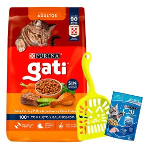 Comida Gato Adulto Purina Gati 15 Kg + Envío Gratis