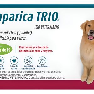 Simparica Trio Antipulga Garrapata Interno 20,1-40 Kg/ 3 Un
