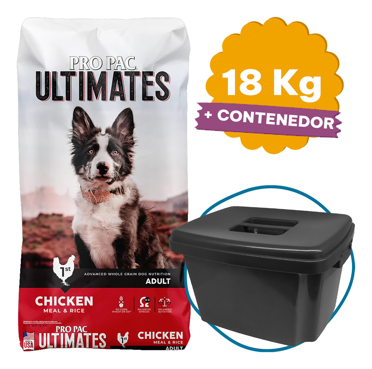 Comida Perro Adulto Pro Pac 20 Kg + Regalo / Mundo Mascota - Imagen 2