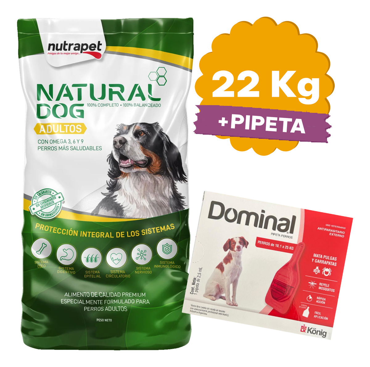 Comida Perro Adulto Natural Dog 22 Kg + Regalo + Envío - Imagen 2