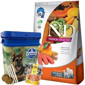 N&D Tropical Perro Adulto Mediano y Grande Salmón 12 kg