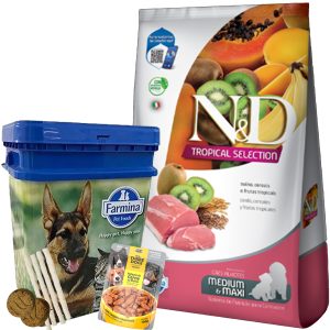 N&D Tropical Perro Cachorro Med Y Grande Cerdo 12 Kg