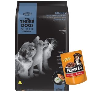 Three Dogs Super Premium Perro Cachorro Raza Pequeña 1 kg