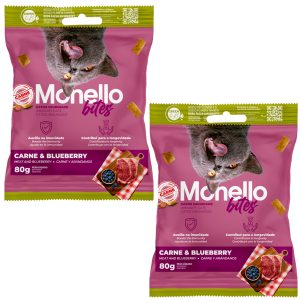 Snack Gato Monello Bites Inmunidad Carne Y Arandanos 80gr x 2
