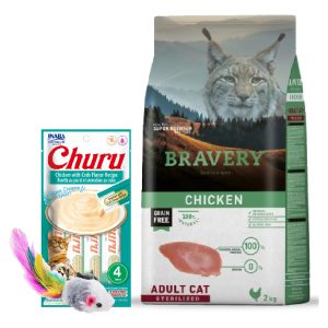 Alimento Bravery Gato Castrado Pollo 7 Kg