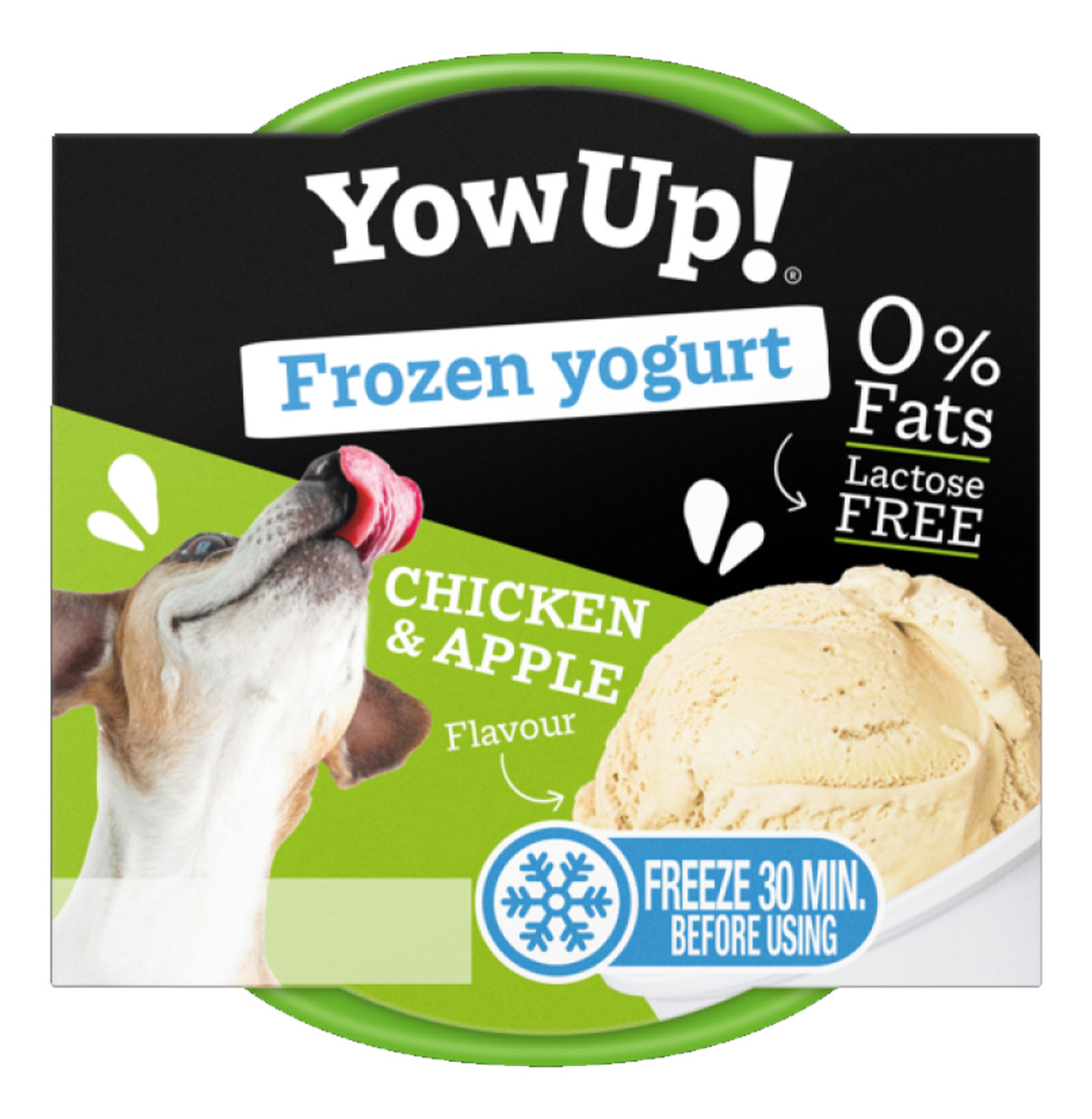 Yogurt Helado Para Mascotas Yowup Sabor Pollo/manzana 110 Gr