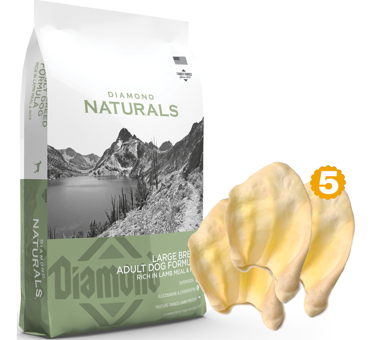 Comida Diamond Naturals Perro Adulto Large Breed Lamb 15 Kg