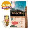 Alimento Bravery Iberian Pork Adulto Grande/mediano 4 Kg