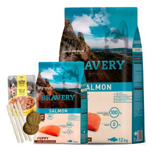 Alimento Perro Bravery Salmón Puppy Large Medium 12 Kg
