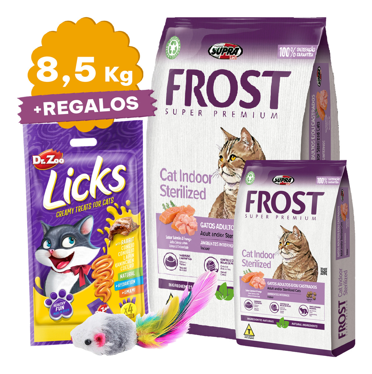 Alimento Gato Adulto Frost Cat Indoor 8,5 Kg + Regalo - Imagen 2