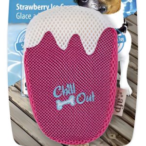 Juguete Helado Frutilla Para Perros Hidratante Afp