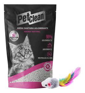 Arena Sanitaria Aglomerante Pet Clean Natural 5 Kg
