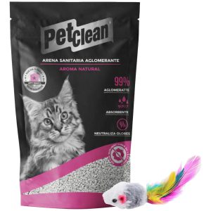 Arena Sanitaria Aglomerante Pet Clean Natural 5 Kg