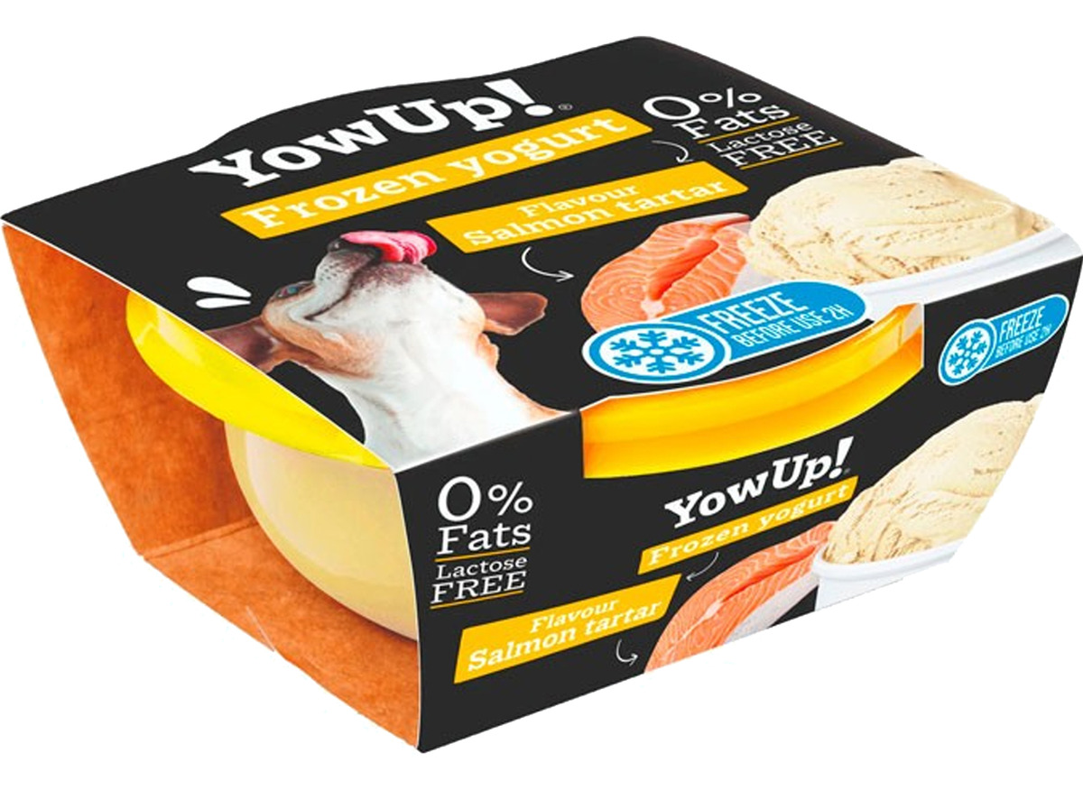 Yogurt Helado Para Mascotas Yowup! Sabor Salmon 110 Gr - Imagen 2