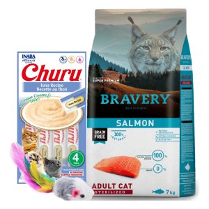 Alimento Bravery Gato Castrado Salmon 7 Kg