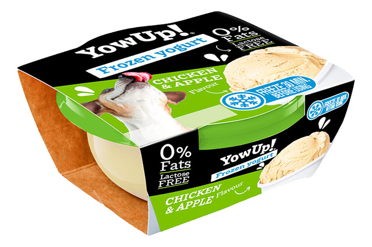 Yogurt Helado Para Mascotas Yowup Sabor Pollo/manzana 110 Gr - Imagen 2
