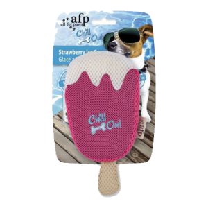Juguete Helado Frutilla Para Perros Hidratante Afp