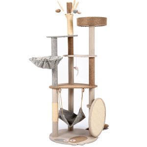 Rascador Interactivo Para Gato Fish 5 Niveles Cargobox