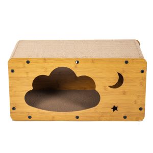 Rascador Para Gato Casita Forma De Nube