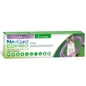Pipeta Antiparasitos Gato Nexgard Combo Hasta 2,5 Kg