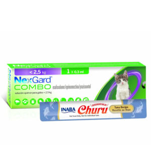 Pipeta Antiparasitos Gato Nexgard Combo Hasta 2,5 Kg