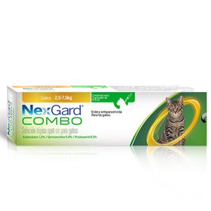 Pipeta Antiparasitos Gato Nexgard Combo 2,5 A 7,5 Kg