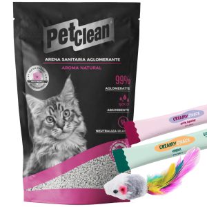 Arena Sanitaria Aglomerante Pet Clean Natural 10kg