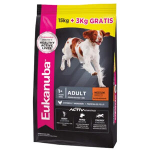 Eukanuba Adulto Raza Mediana 18 Kg (BOLSA CON DETALLE)